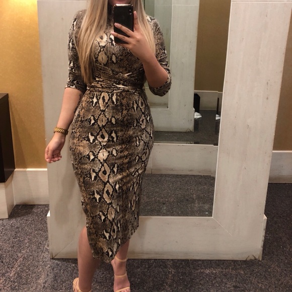 Dresses & Skirts - Snake print midi dress